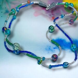 Colorful Glass Bead Necklace